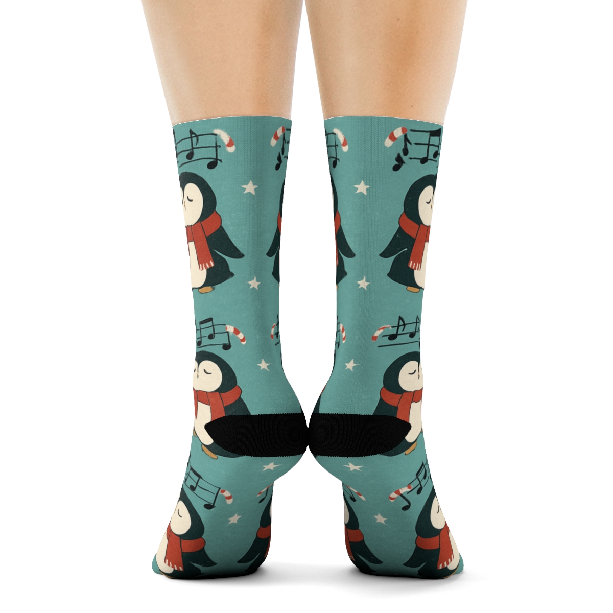 Penguin Choir Rhythm stylish athletic crew socks