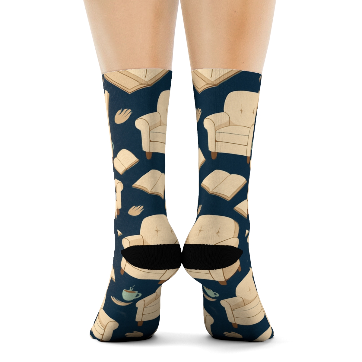 Therapy Chair Tessellation In Counselor Calm soft everyday crew socks