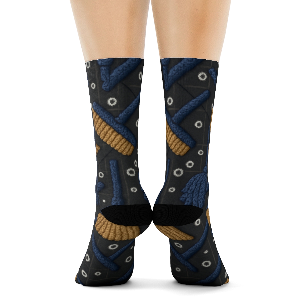 Mop Head Herringbone, Custodian Edition stylish athletic crew socks