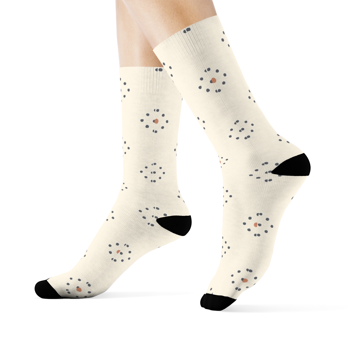 Orbit Dot Lattice personalized crew socks