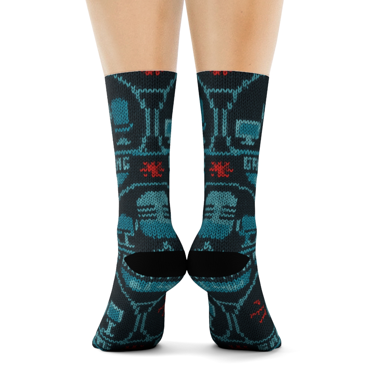 News Anchor Microphone Medallion Tapestry premium sports crew socks