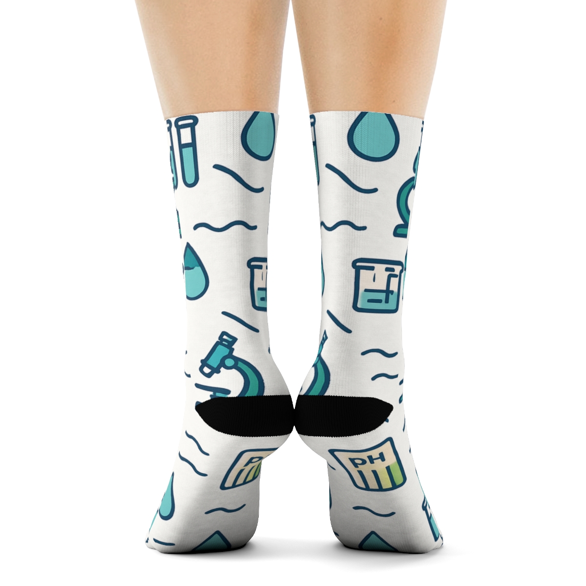 Riverbank Icons In Review Pattern For Environmental Inspector unique graphic crew socks