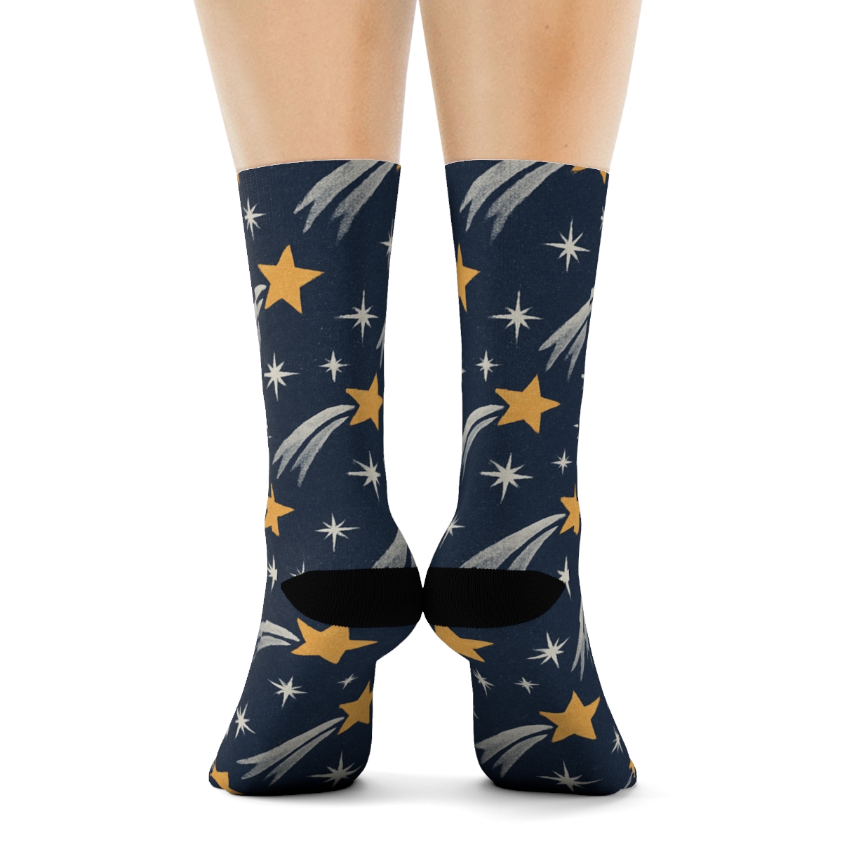 Comet Tail Array With Star Of Bethlehem Motifs personalized crew socks