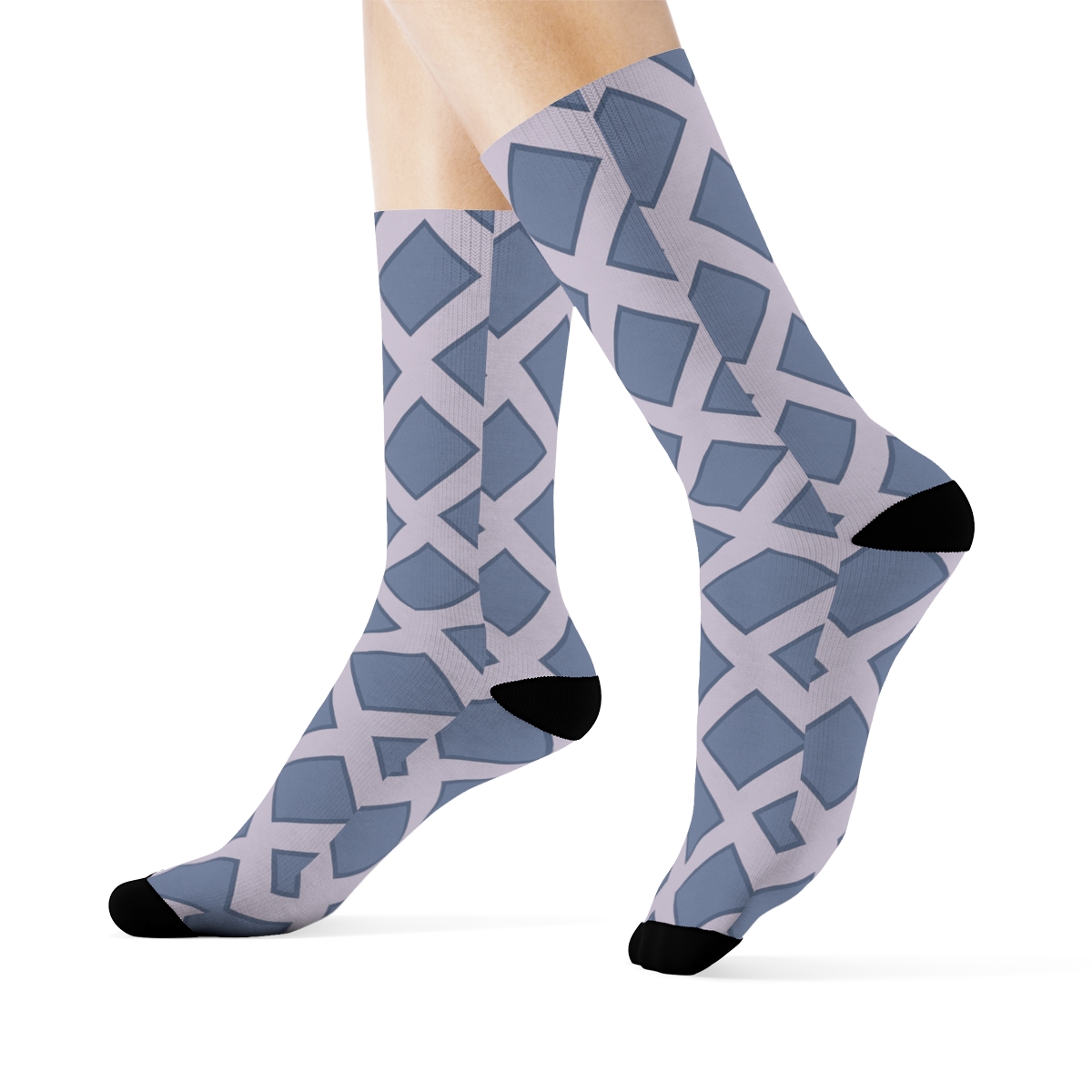 Light Prism Tessellate stylish athletic crew socks