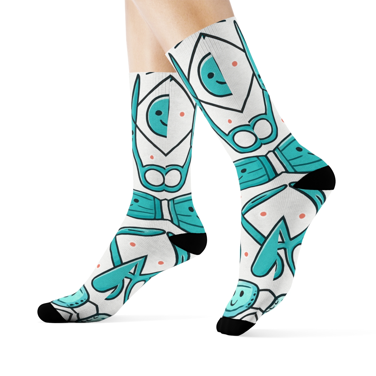 Tessellated Tool Parade For Surgeon Gifts personalized crew socks
