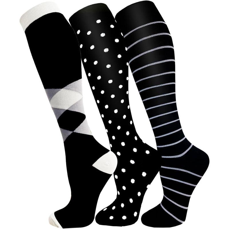 3 Pairs Copper Compression Antimicrobial Socks – Support and Compression