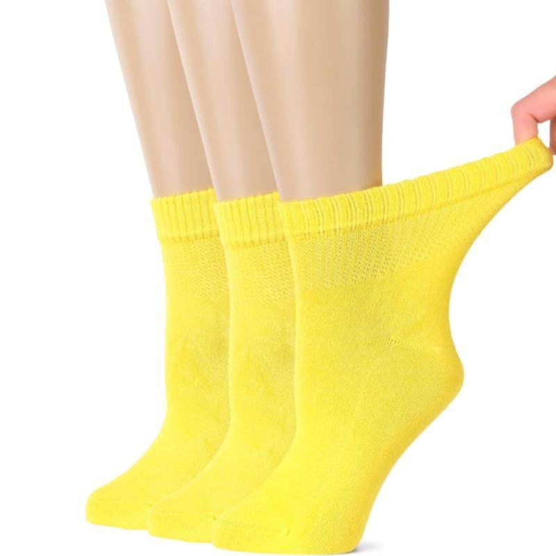 3 Pairs Bamboo Diabetic Socks - All-Day Comfort and Circulation