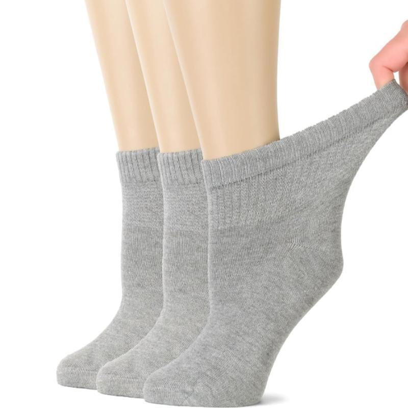 3 Pairs Bamboo Diabetic Socks - All-Day Comfort and Circulation