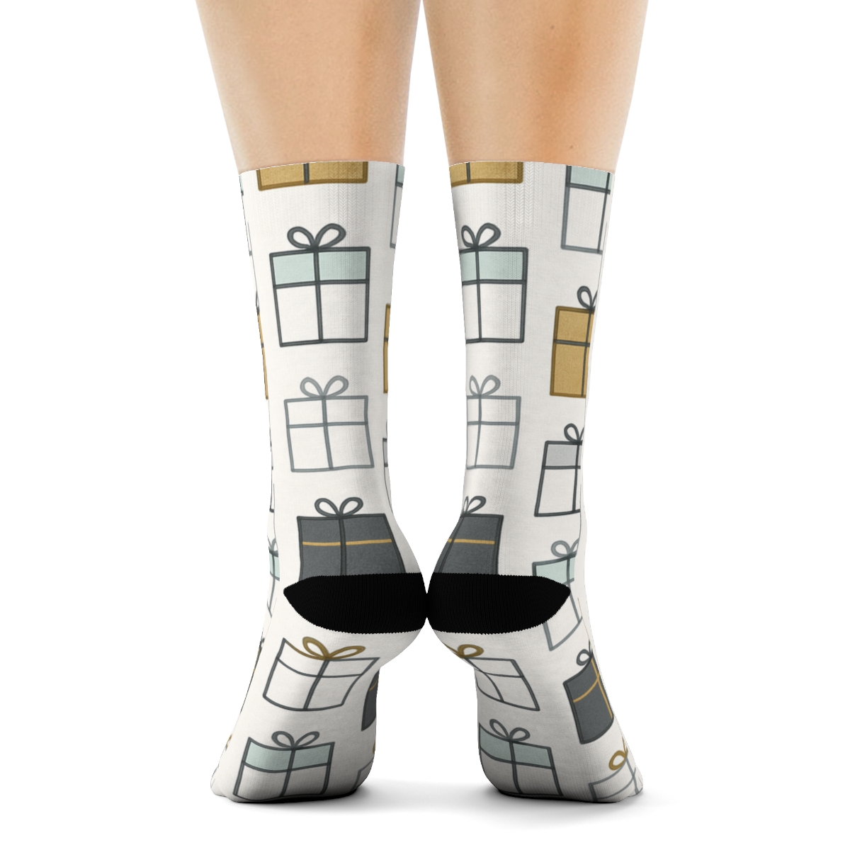 Presents Galaxy Gift Box Tessellation soft everyday crew socks