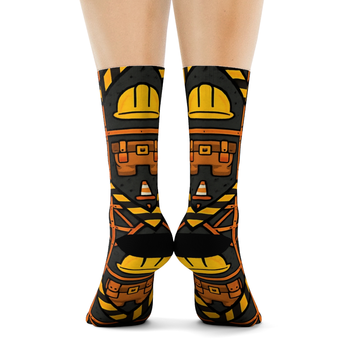Scaffolding Chevron For The Construction Worker soft everyday crew socks