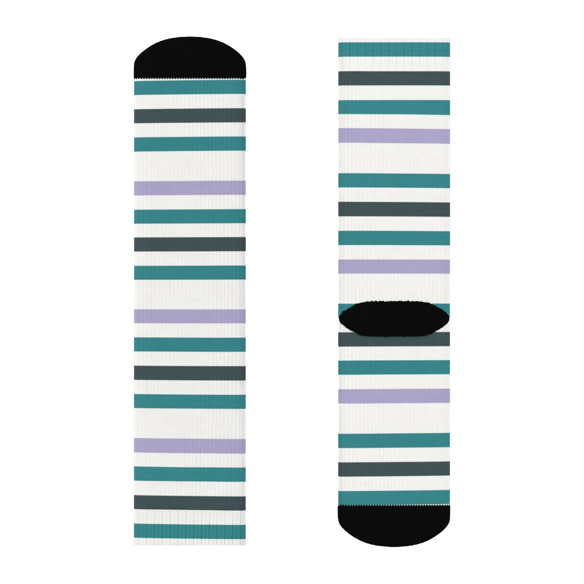 Nebula Stripe Intervals personalized crew socks