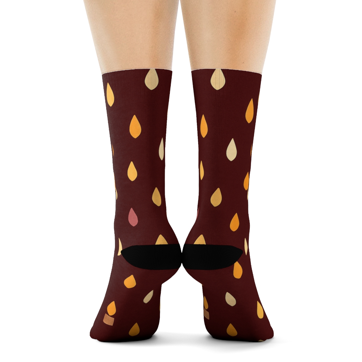 Starfield-Advent Candles Flame Scatter premium sports crew socks