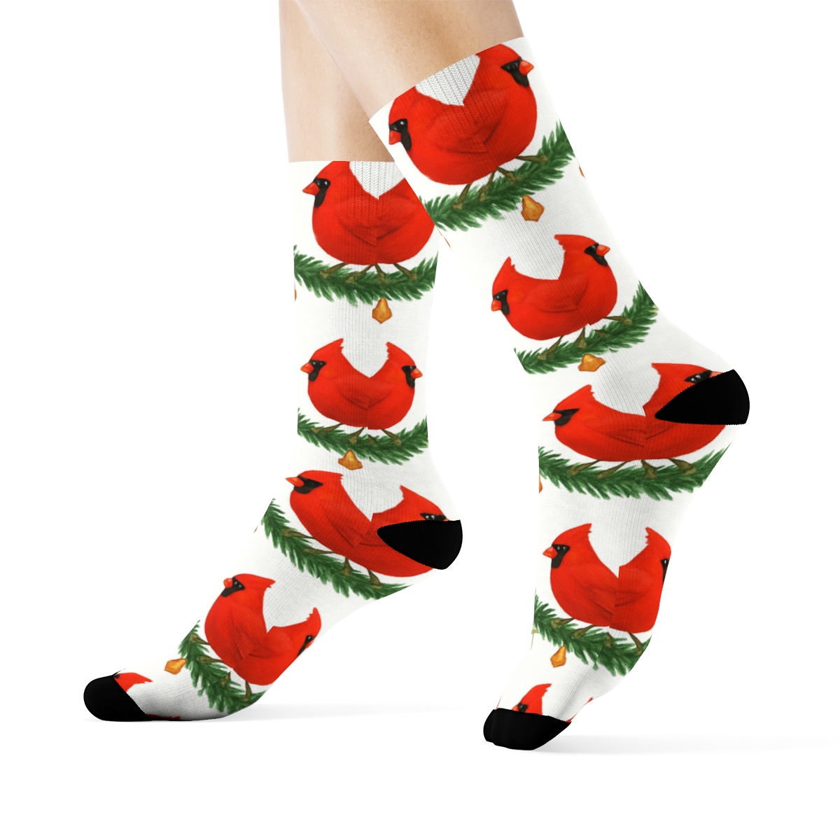 Cardinal Garland Alternation custom crew socks