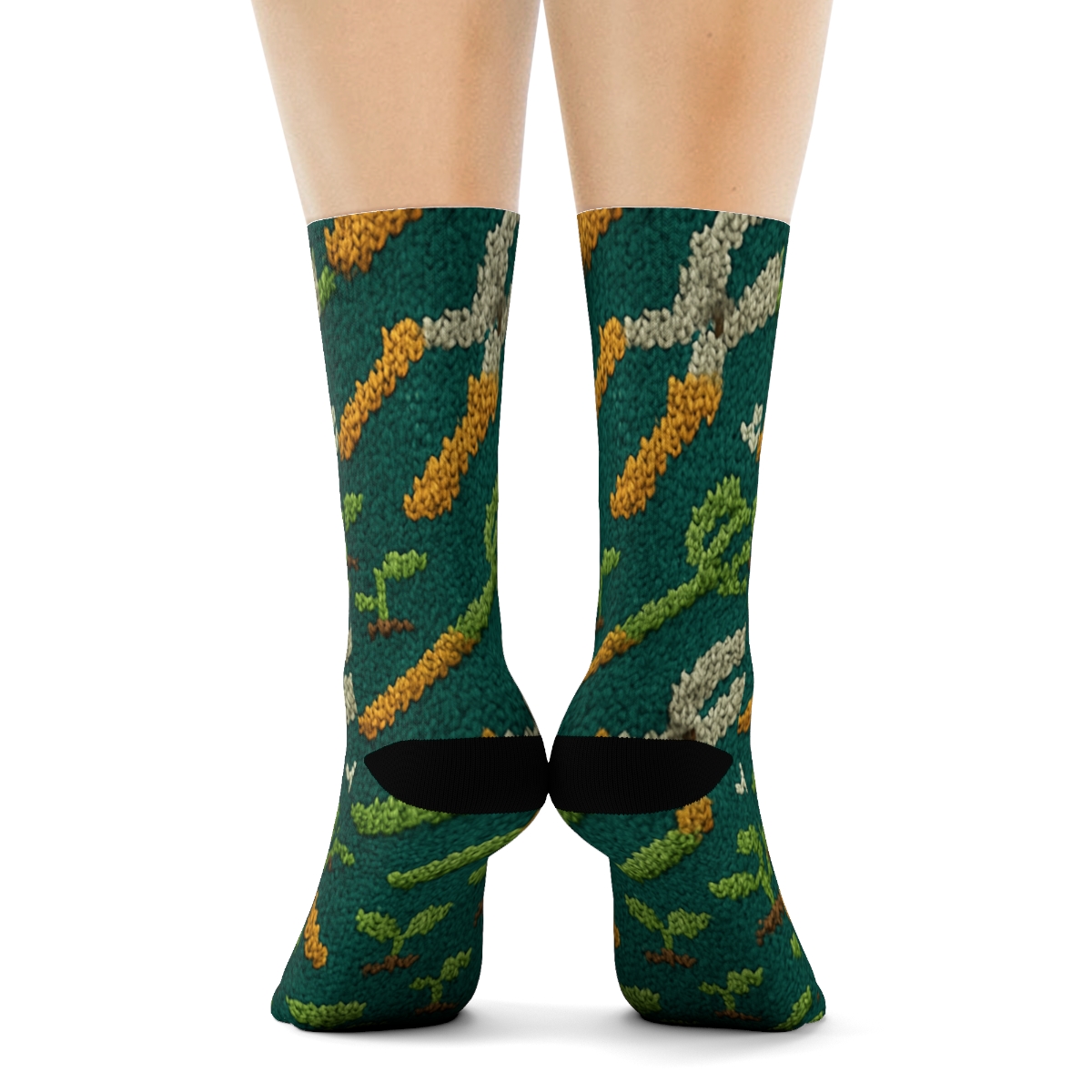 Knitted Illusion Tool Tiling, Landscaper Edition custom crew socks