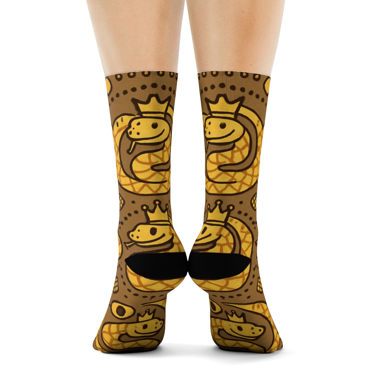 Desert Crown Bandana Snake Edition custom crew socks