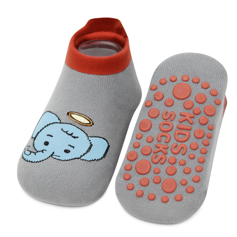 6 Pairs Of Cartoon Animal Non Slip Socks For Girls 