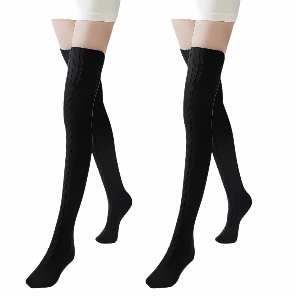 Pack Of 2 Women High Socks Over the Knee