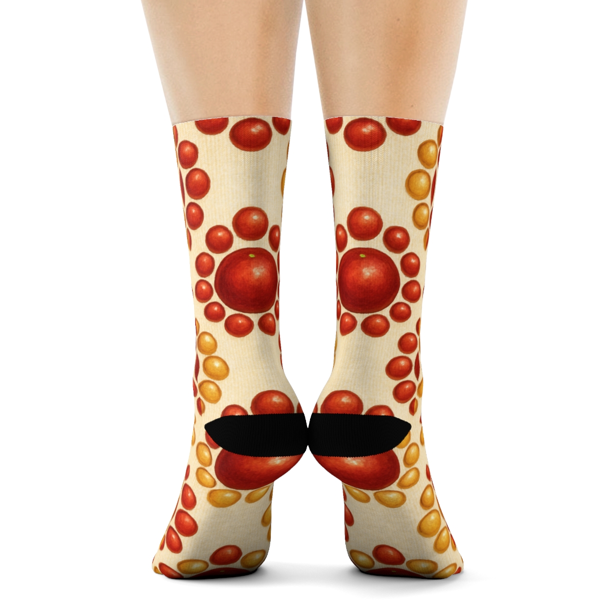 Bauble Concentric Progression Holiday comfortable cotton crew socks