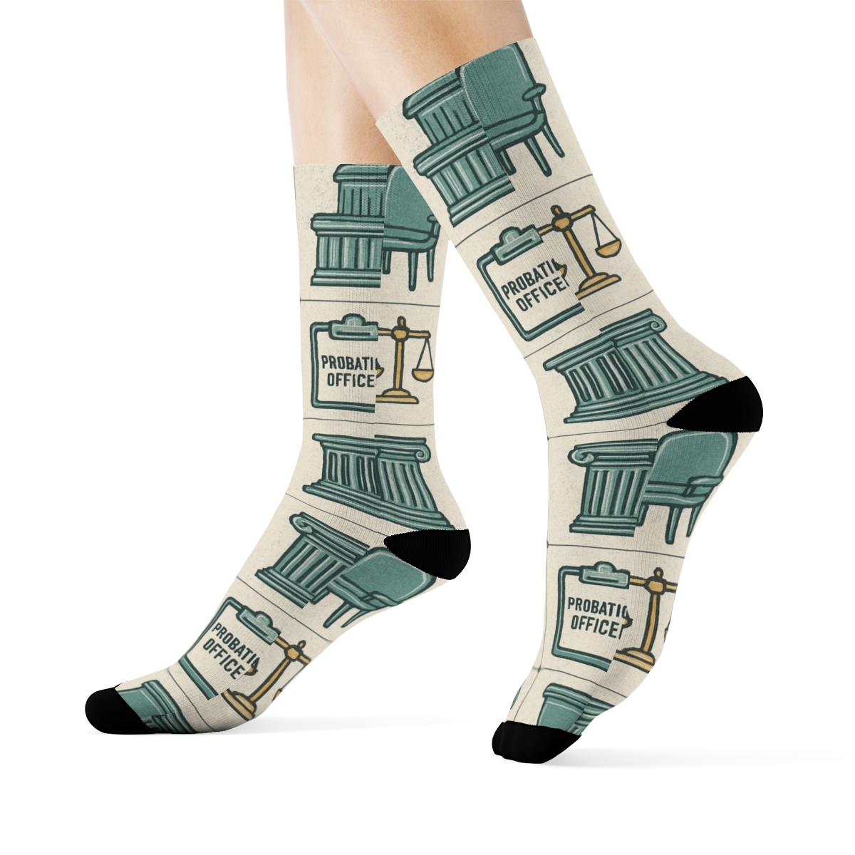 Community Service Grid With Probation Officer Detail custom crew socks