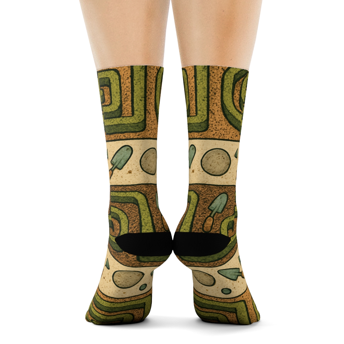 Hedge Maze Bands For Landscaper Charm unique graphic crew socks