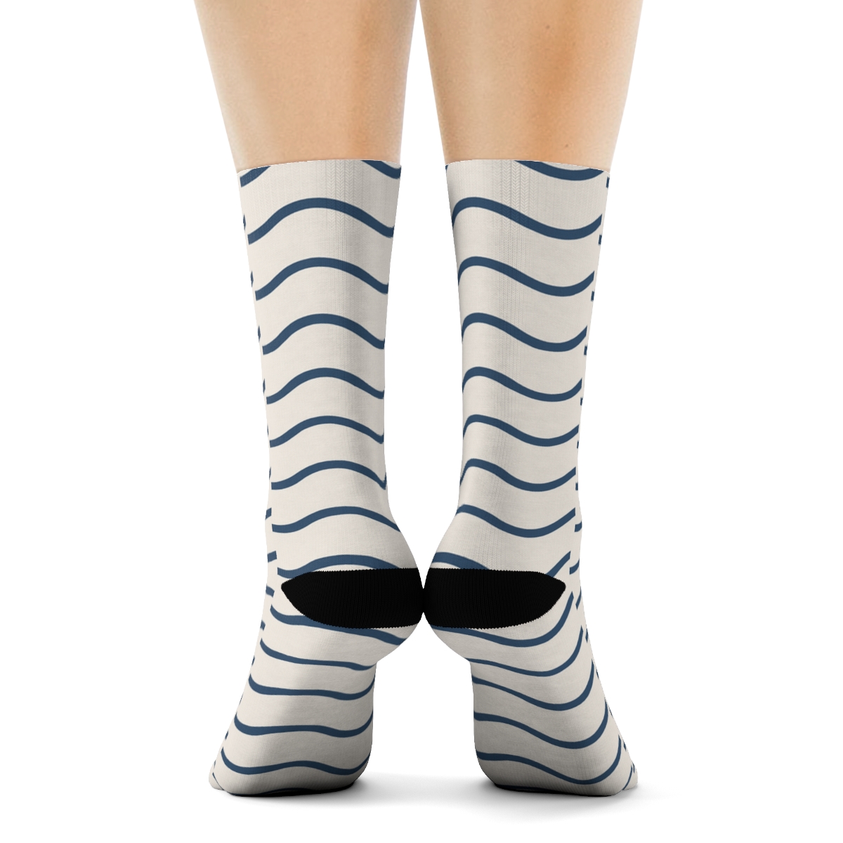 Quiet Wave Repeat premium sports crew socks