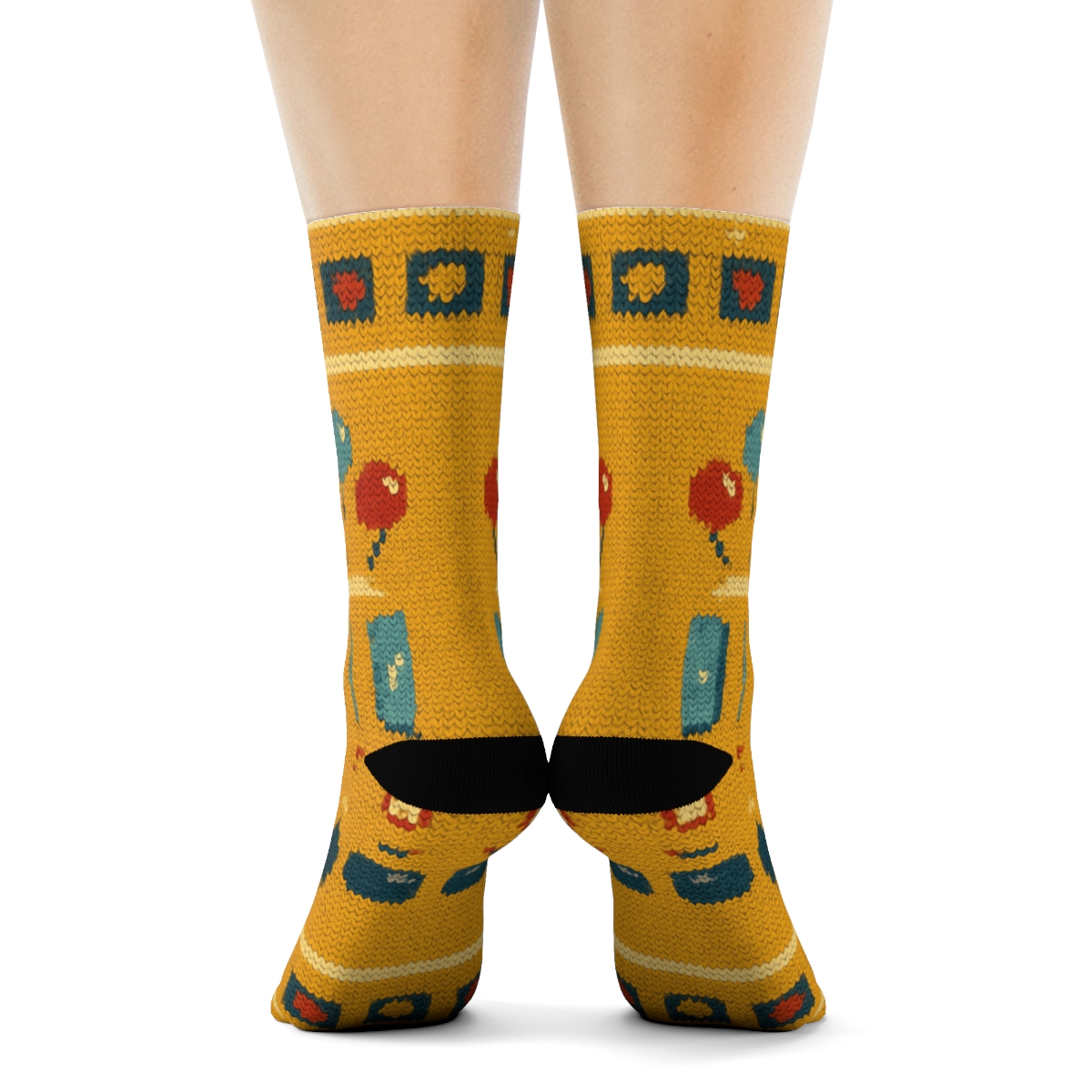 Bus Driver Parade Knit Illusion soft everyday crew socks