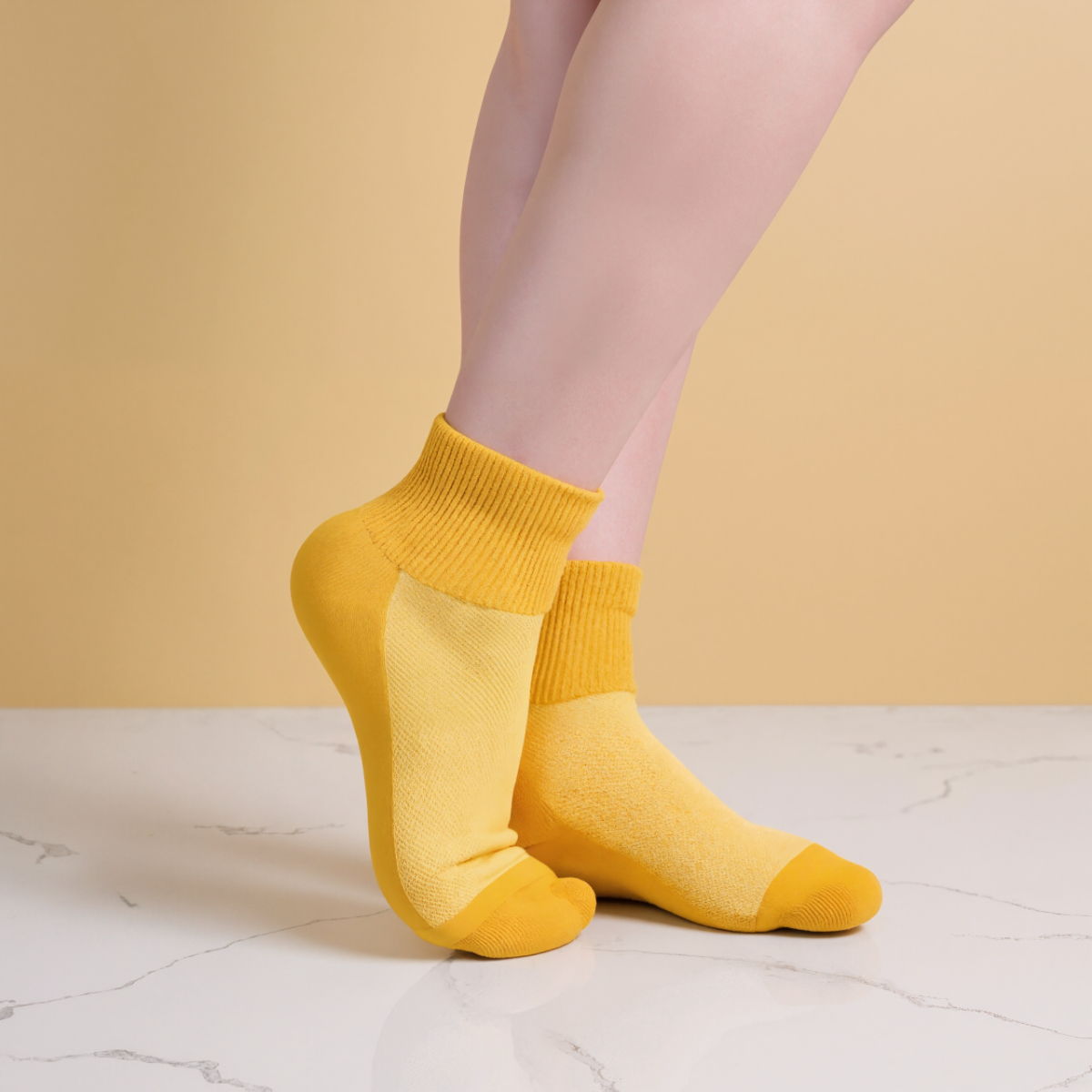 Four Pairs Cushioned Diabetic Comfort Fit Socks