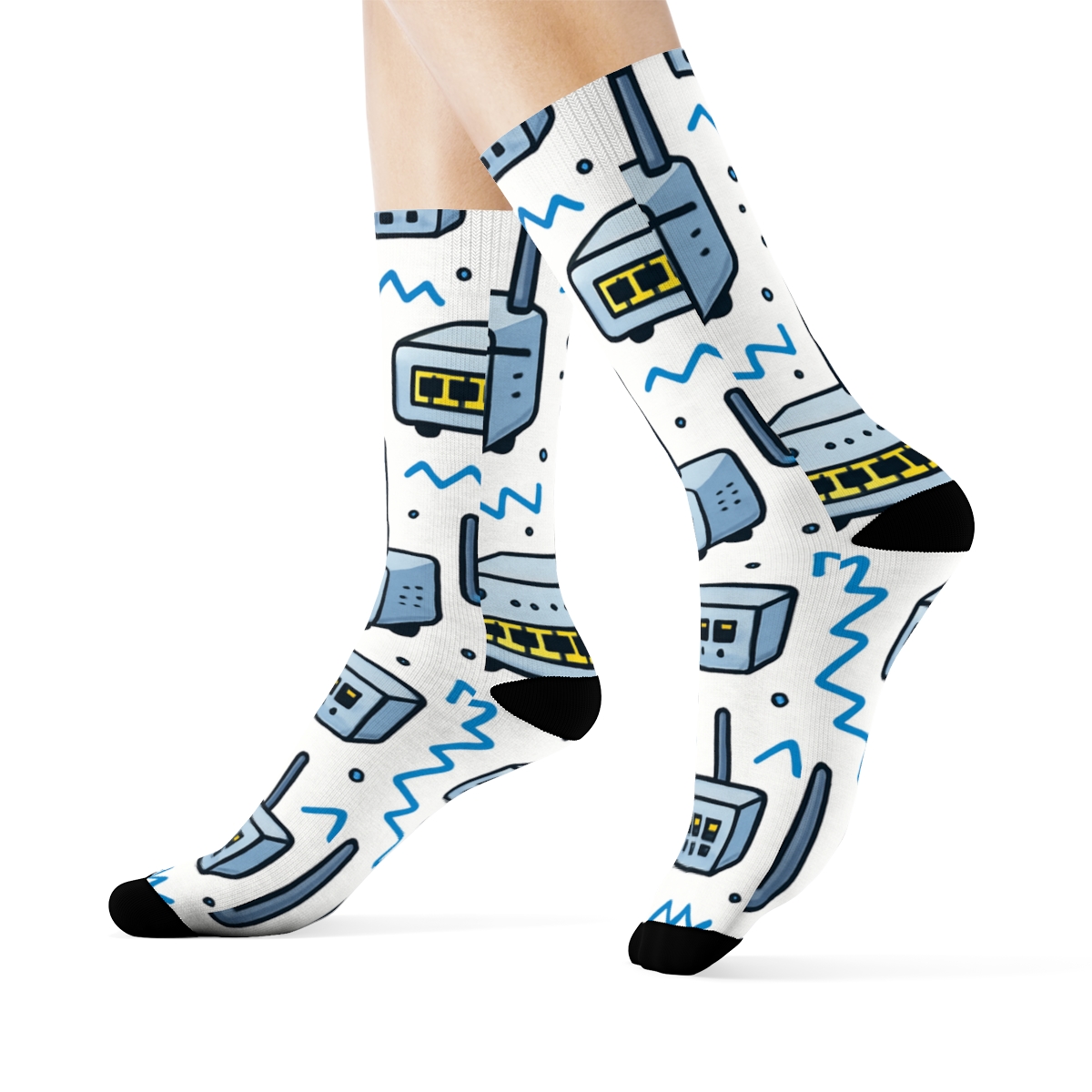 Router Parade For The Network Administrator comfortable cotton crew socks