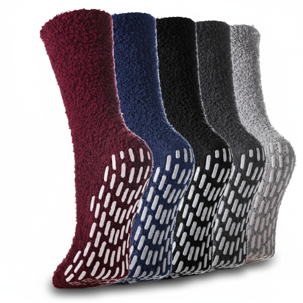 Women Grips Non Slip Fuzzy Socks