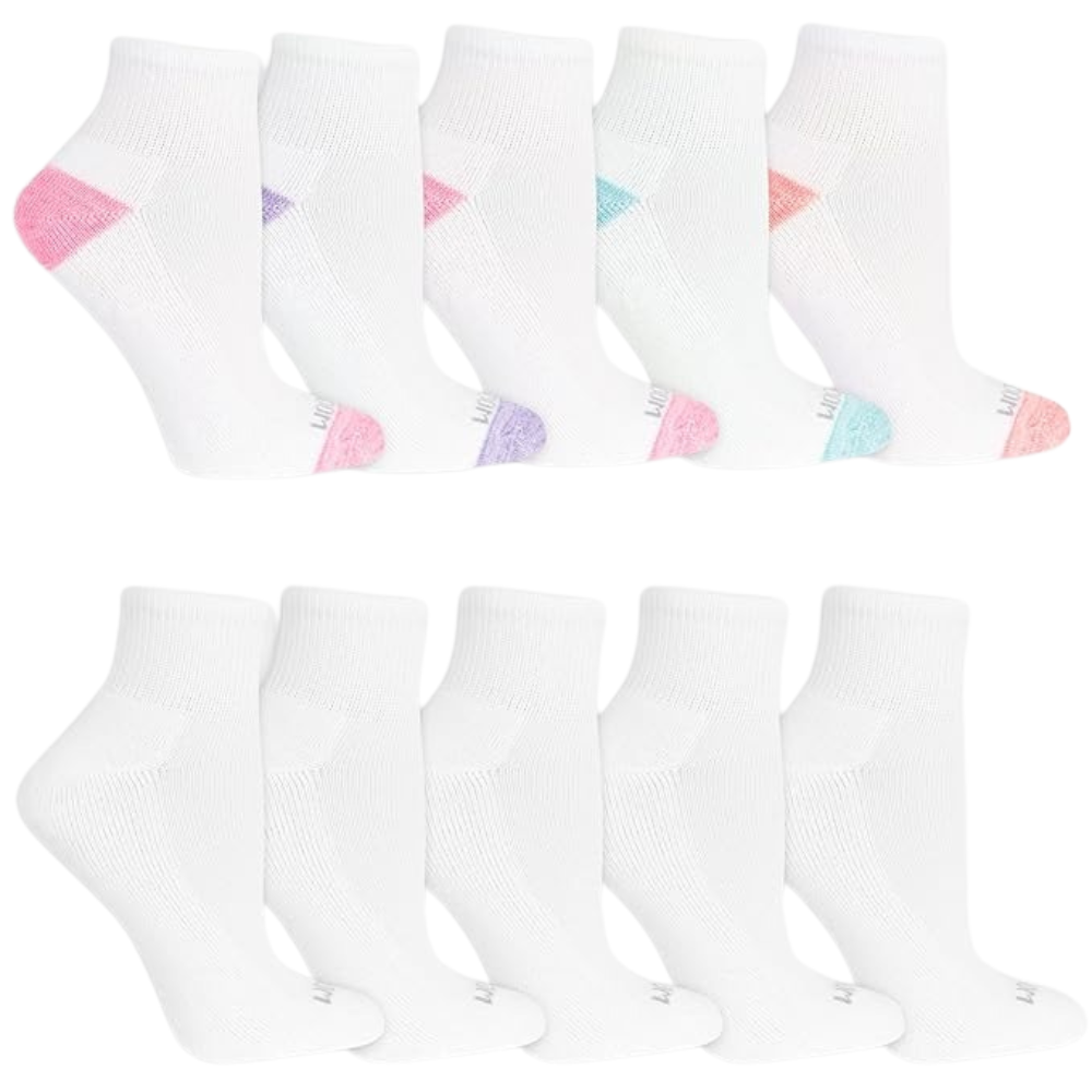Pack Of 10 Women Cushioned Low Cut Socks