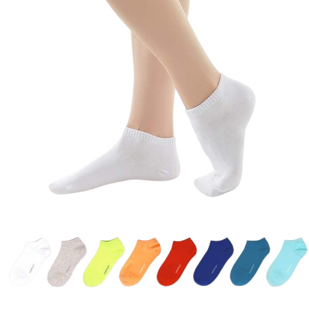 Multipack Of Thin Cotton Low Cut Socks