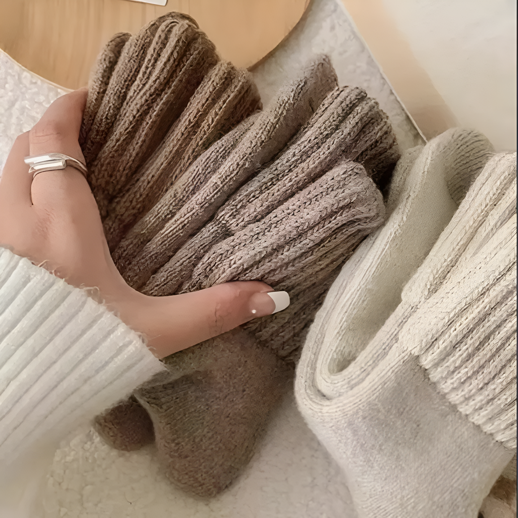 Soft And Warm Mid Length Socks For Women