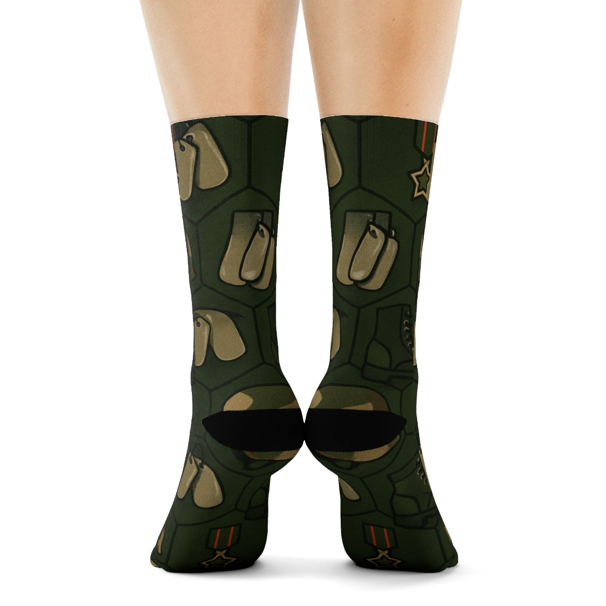 Camouflage Lattice Soldier Field custom crew socks