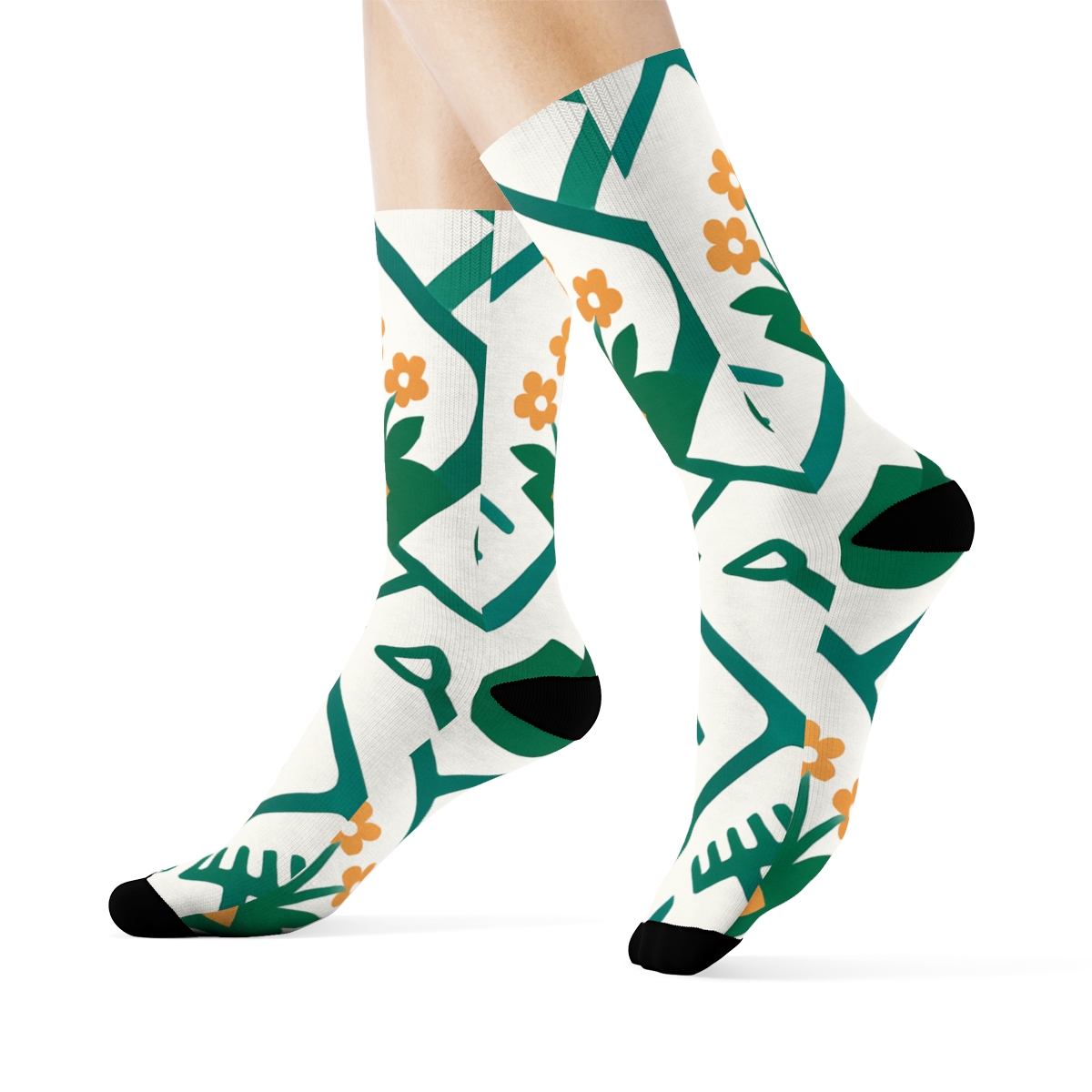 Garden Tool Tessellation In Landscaper Style premium sports crew socks