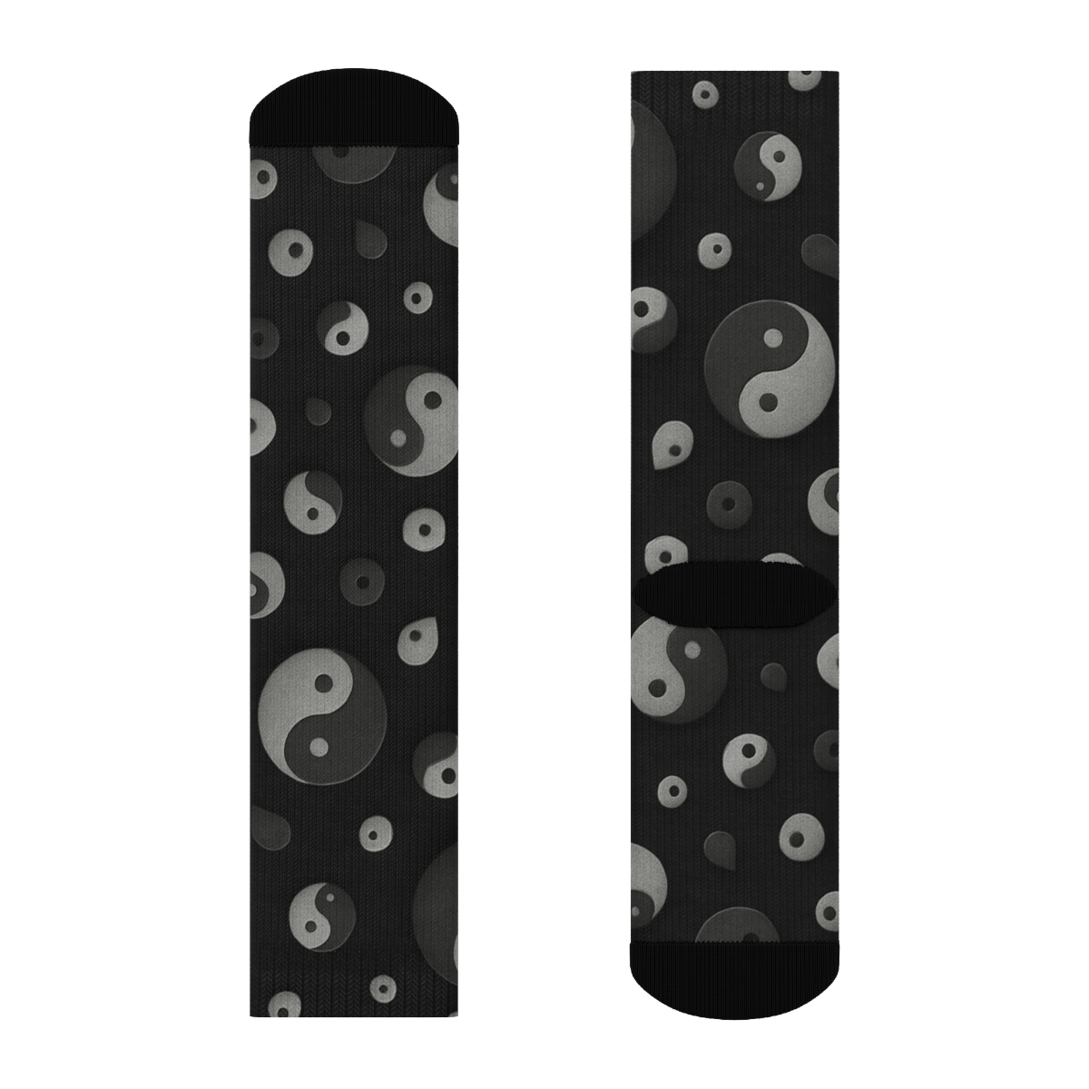 Monochrome Duality Scatter personalized crew socks