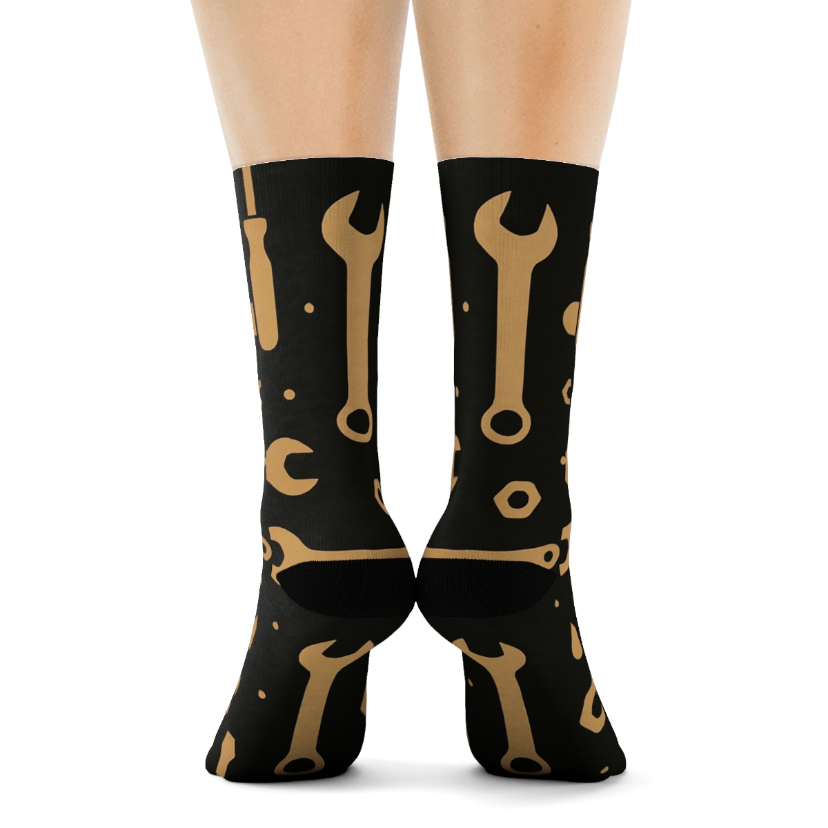 Copper Shop Tools Pattern Mechanic Edition comfortable cotton crew socks