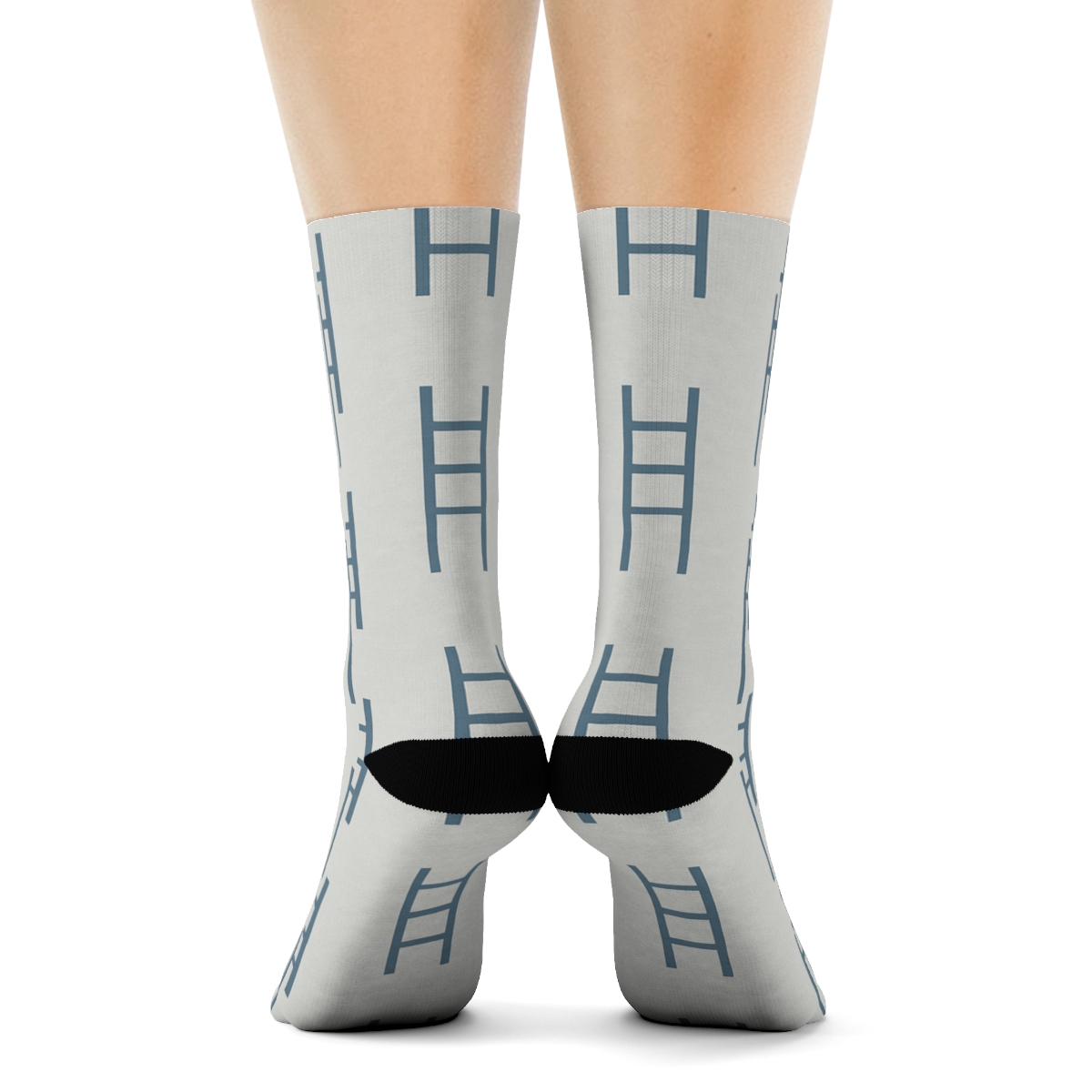 Fine Ladder Shift unique graphic crew socks