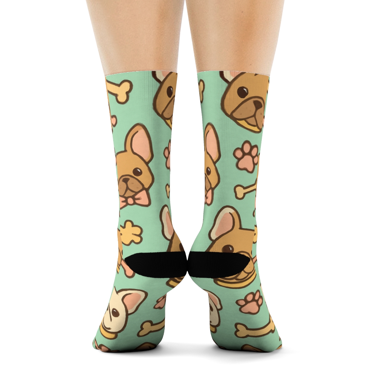 Pastel Bulldog Accessories Parade custom crew socks