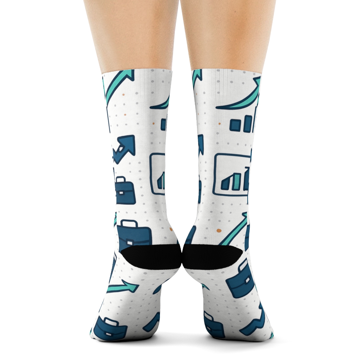 Sales Chart Lattice Salesperson Crafted soft everyday crew socks