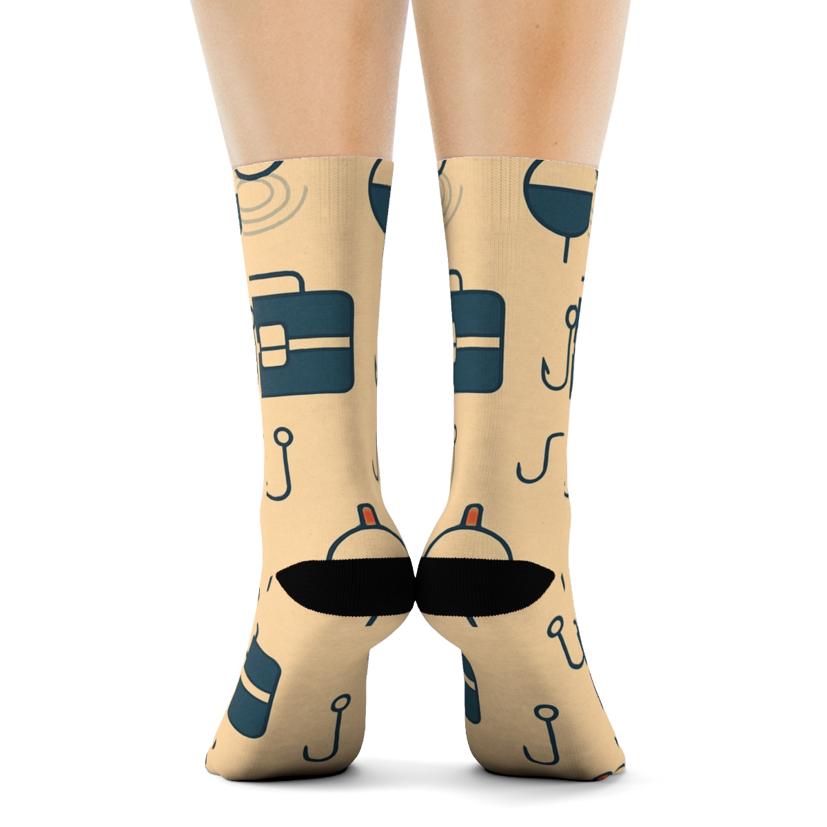 Tackle Box Lattice In Fisher Harbor Style personalized crew socks