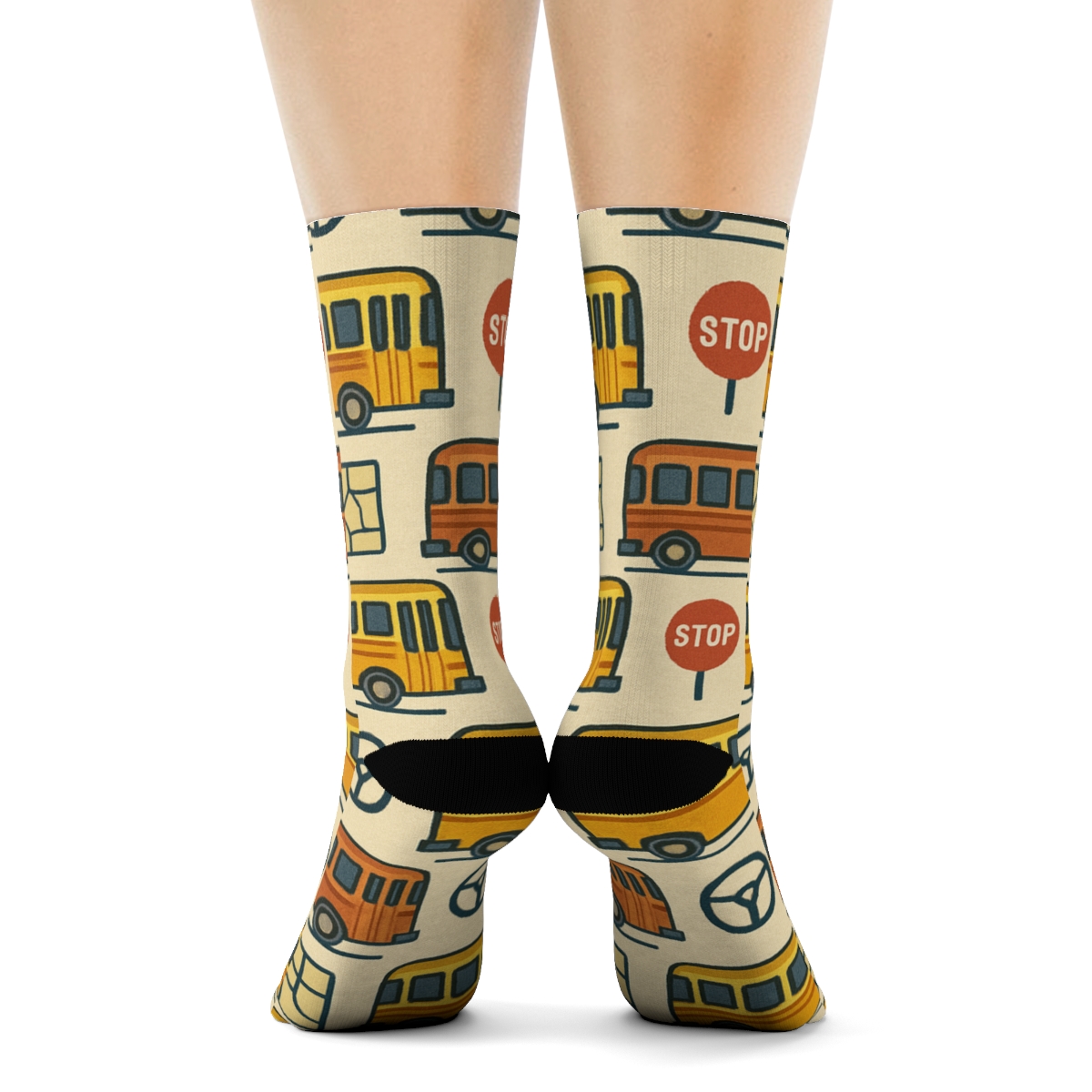 City Route Tiling For The Bus Driver custom crew socks
