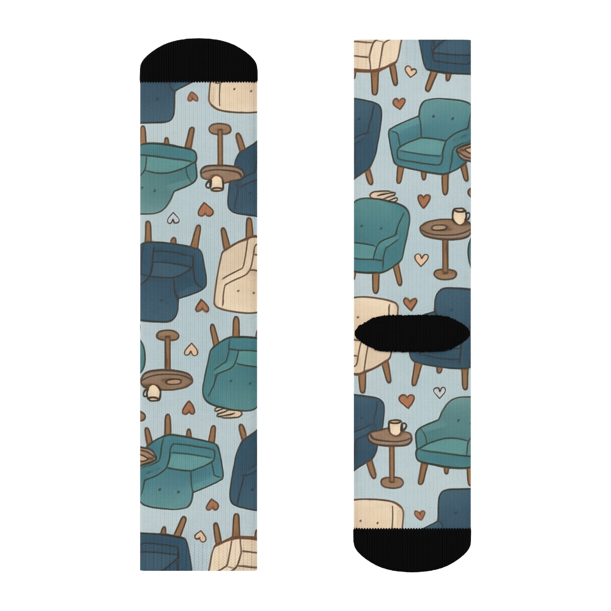 Therapy Chair Tessellation In Counselor Calm premium sports crew socks