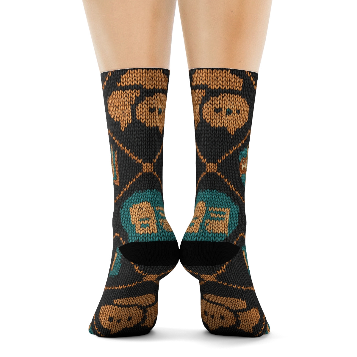 Probation Officer Badge And Community Quilt Tessellation stylish athletic crew socks