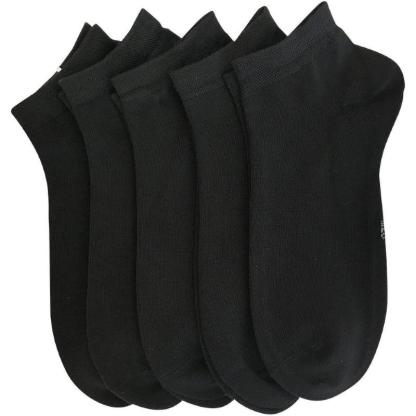 5 Pack Bamboo Viscose Low Cut Antimicrobial Socks