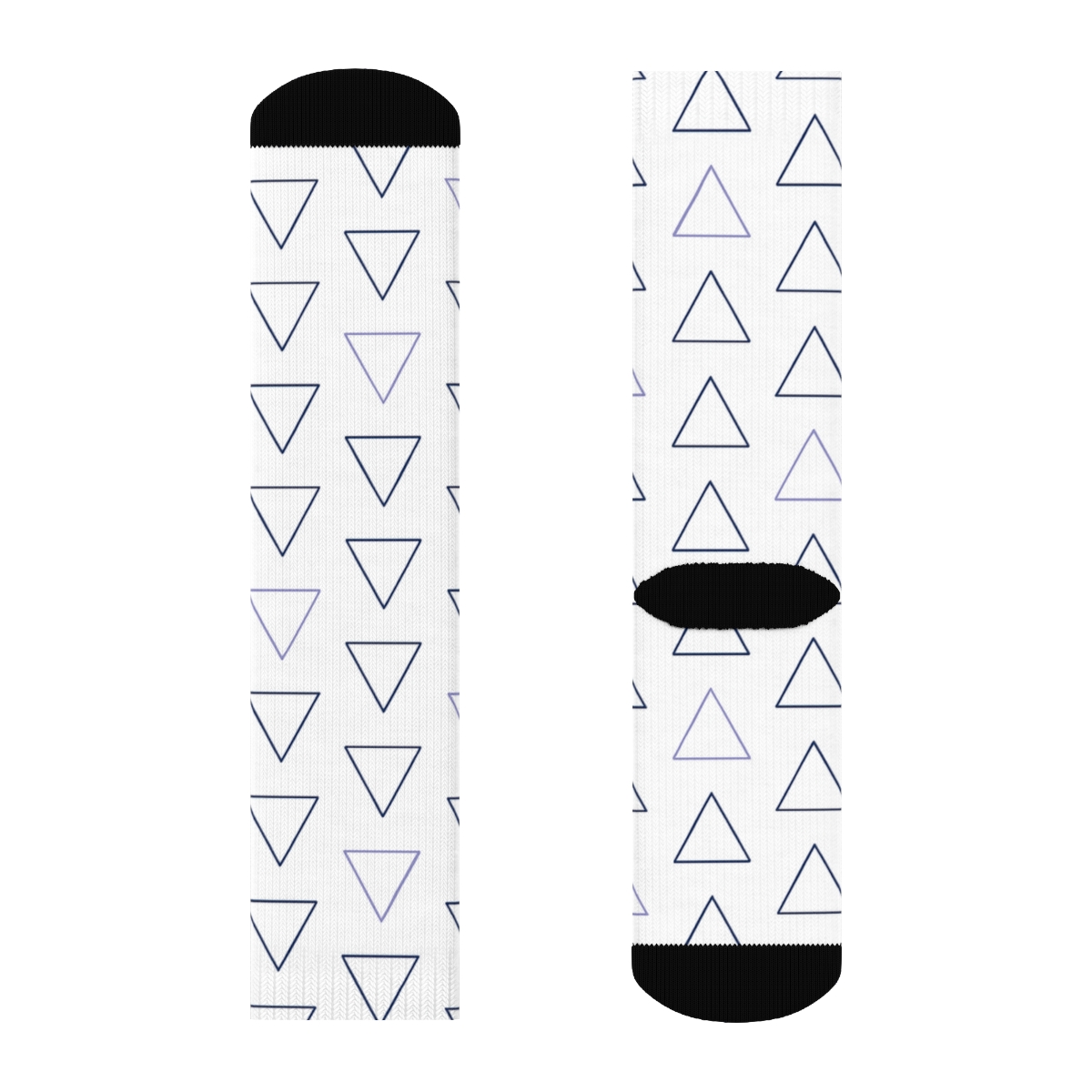 Sparse Prism Tile Lines unique graphic crew socks