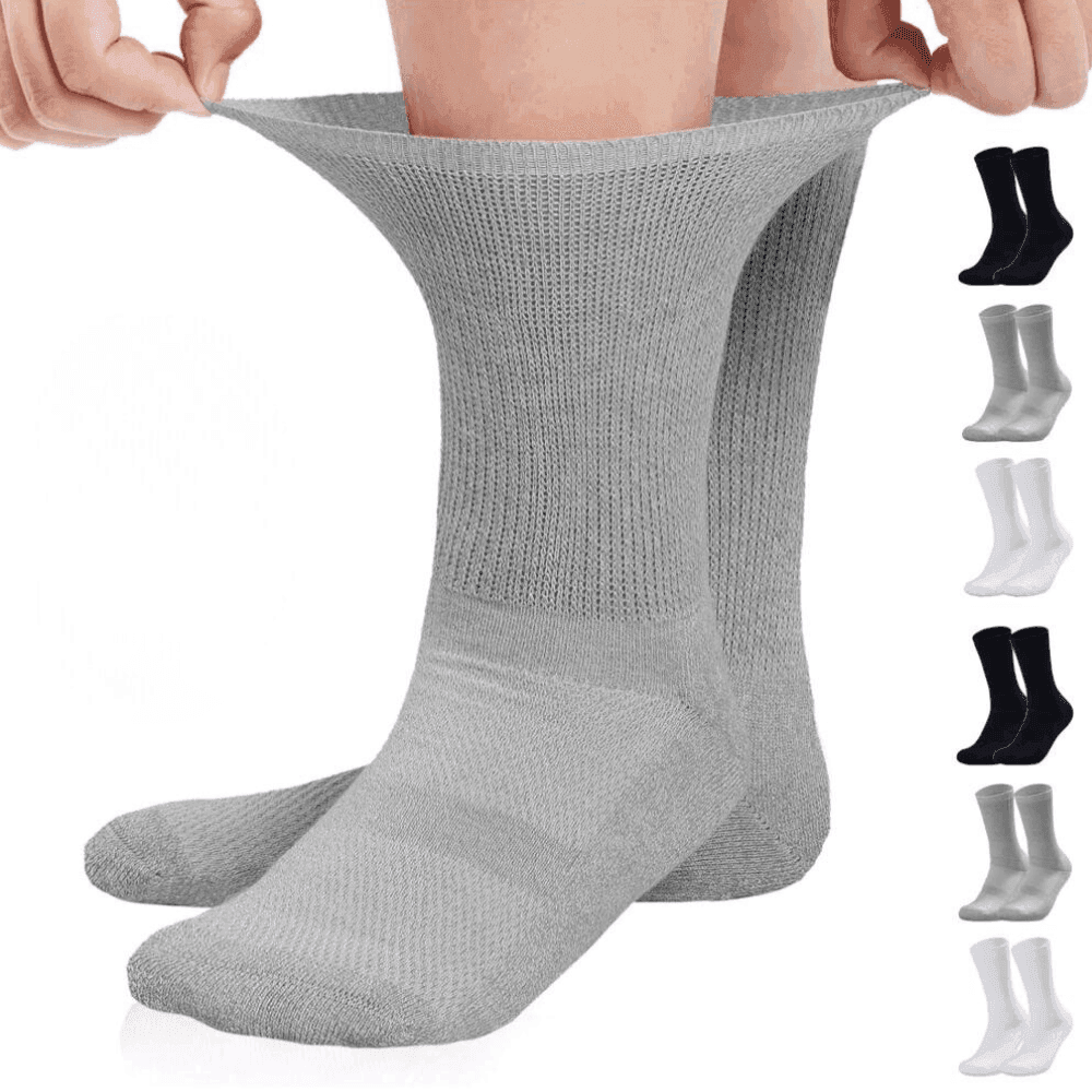 6 Pairs Non-Binding Diabetic Socks - Lightweight and Comfortable6 Pairs Non-Binding Diabetic Socks - Lightweight and Comfortable - Image 4