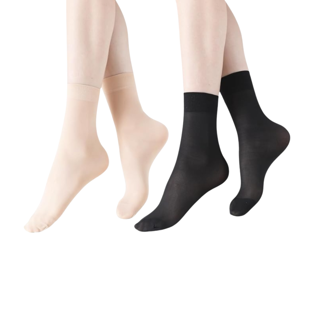 12 Pair Of Women Sheer Nylon Socks