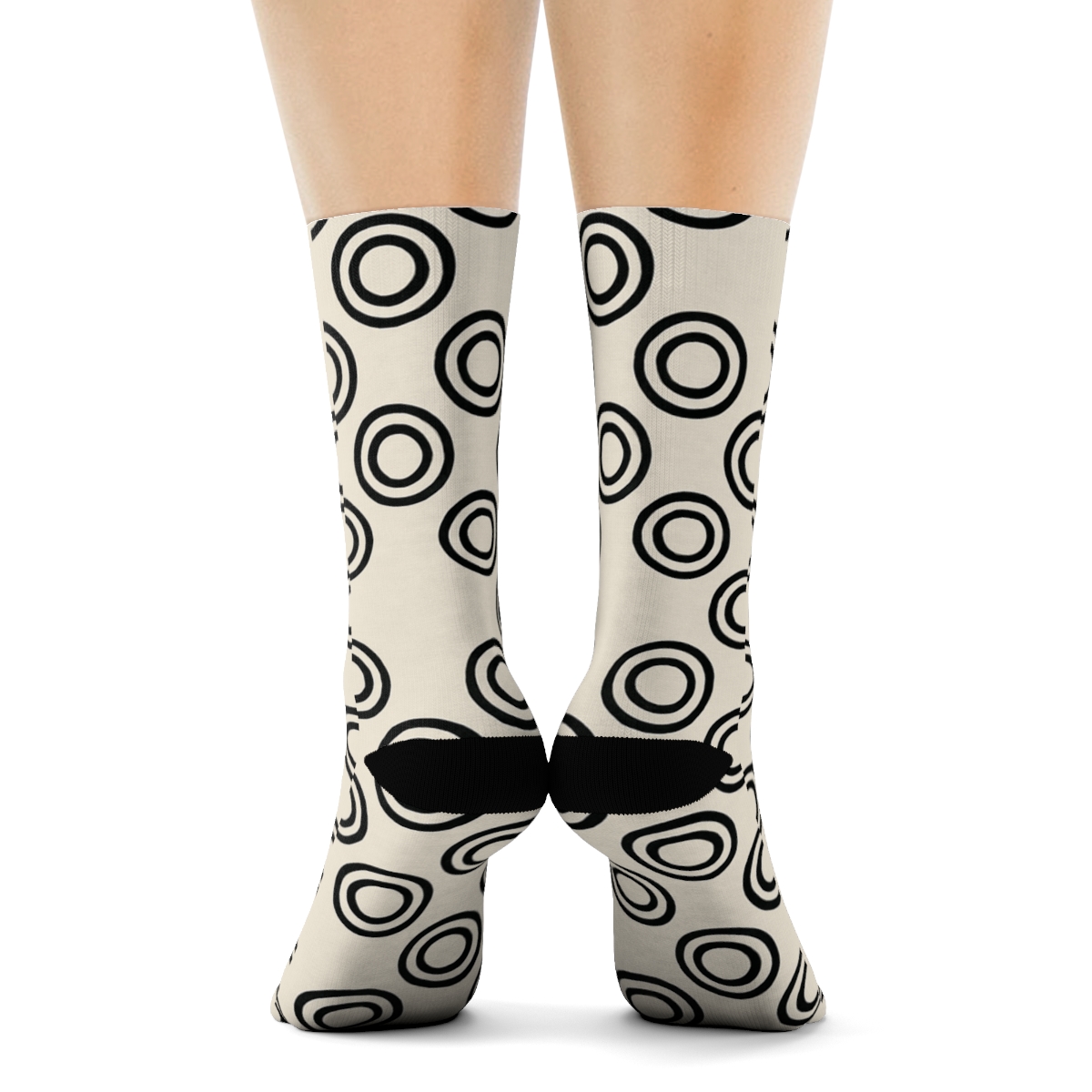 Small Ring Interval custom crew socks