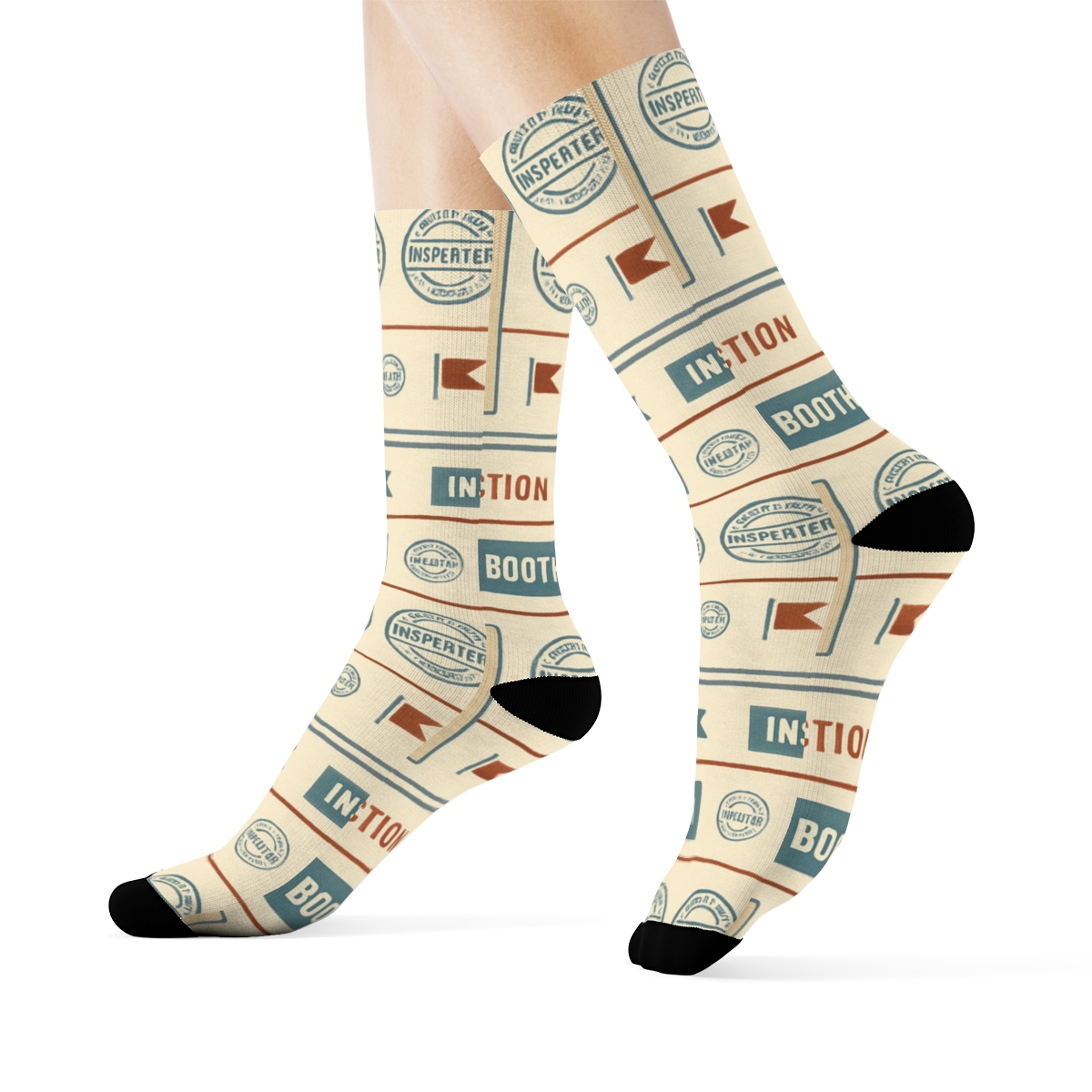 Airport Form Bands With Immigration Officer Details personalized crew socks