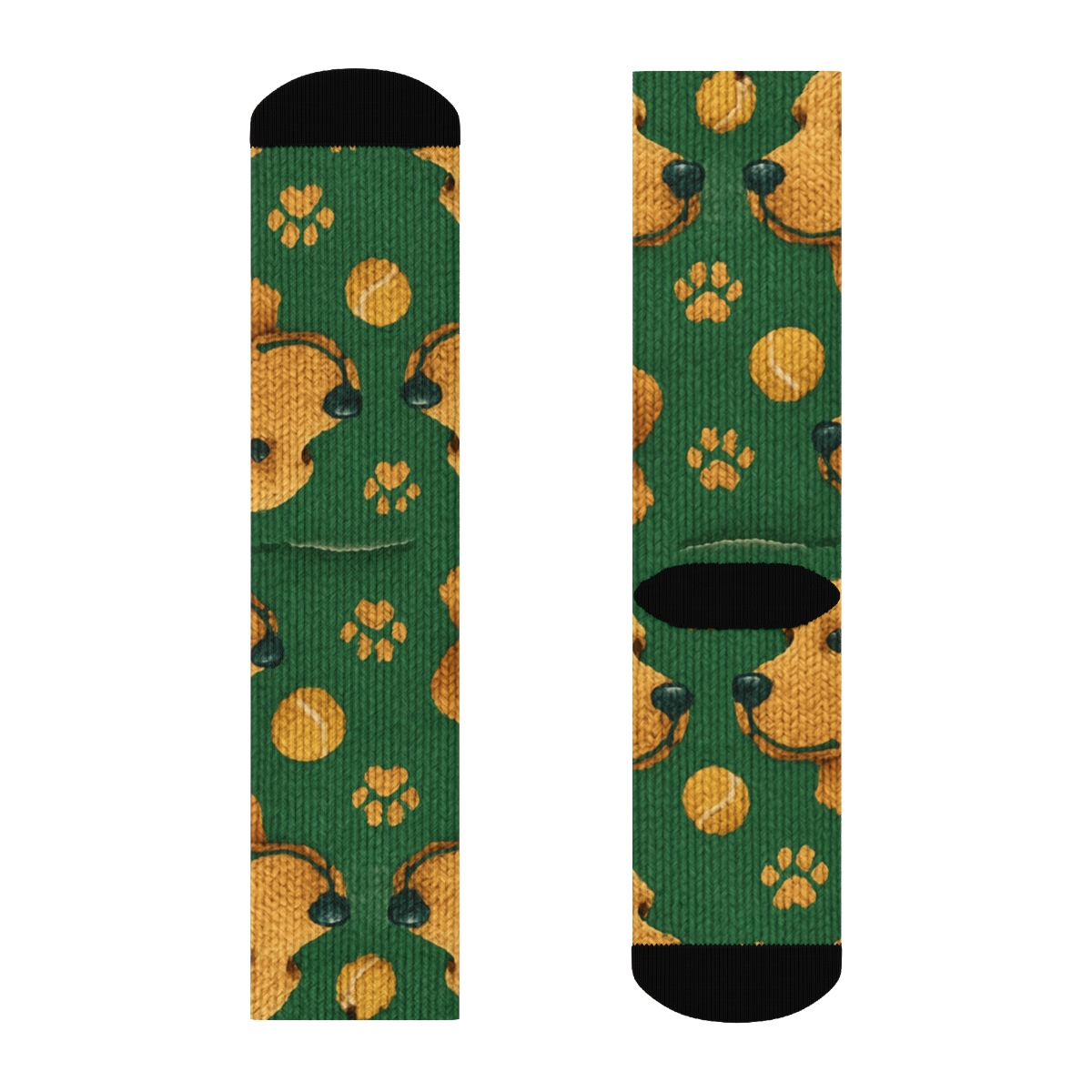 Parkland Tile Weave In Labrador Retriever premium sports crew socks